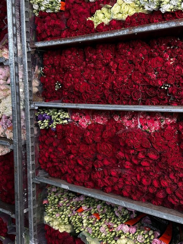 Our trolleys with flowers